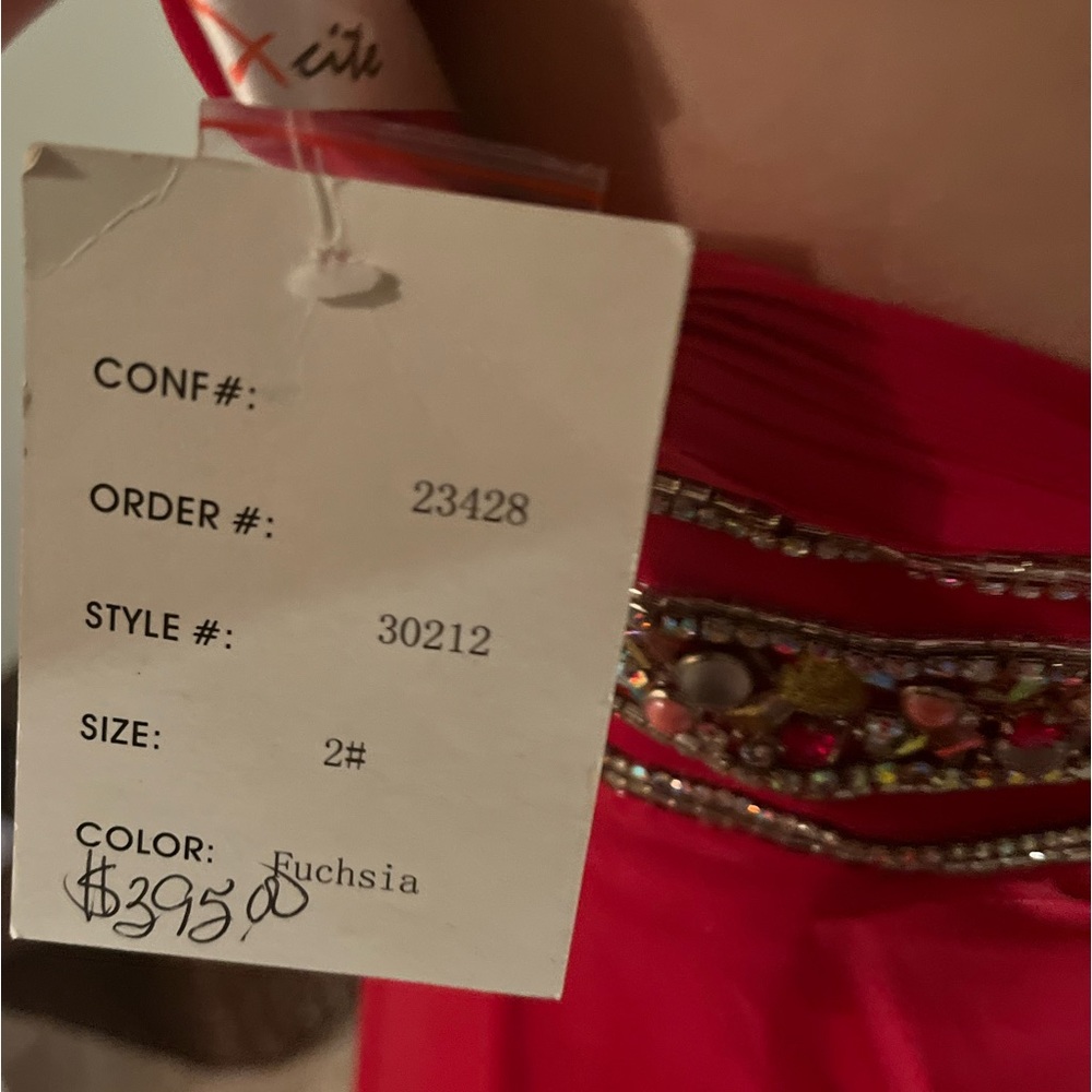 Beaded and Sequined Halter Gown - Picture 2 of 3